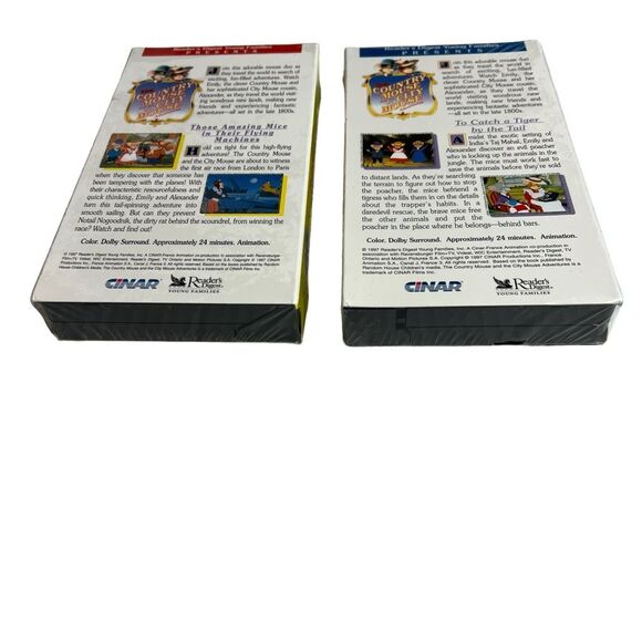 The Country Mouse And The City Mouse Adventures Set of 9 VHS Tapes Sealed Movies - Picture 12 of 15